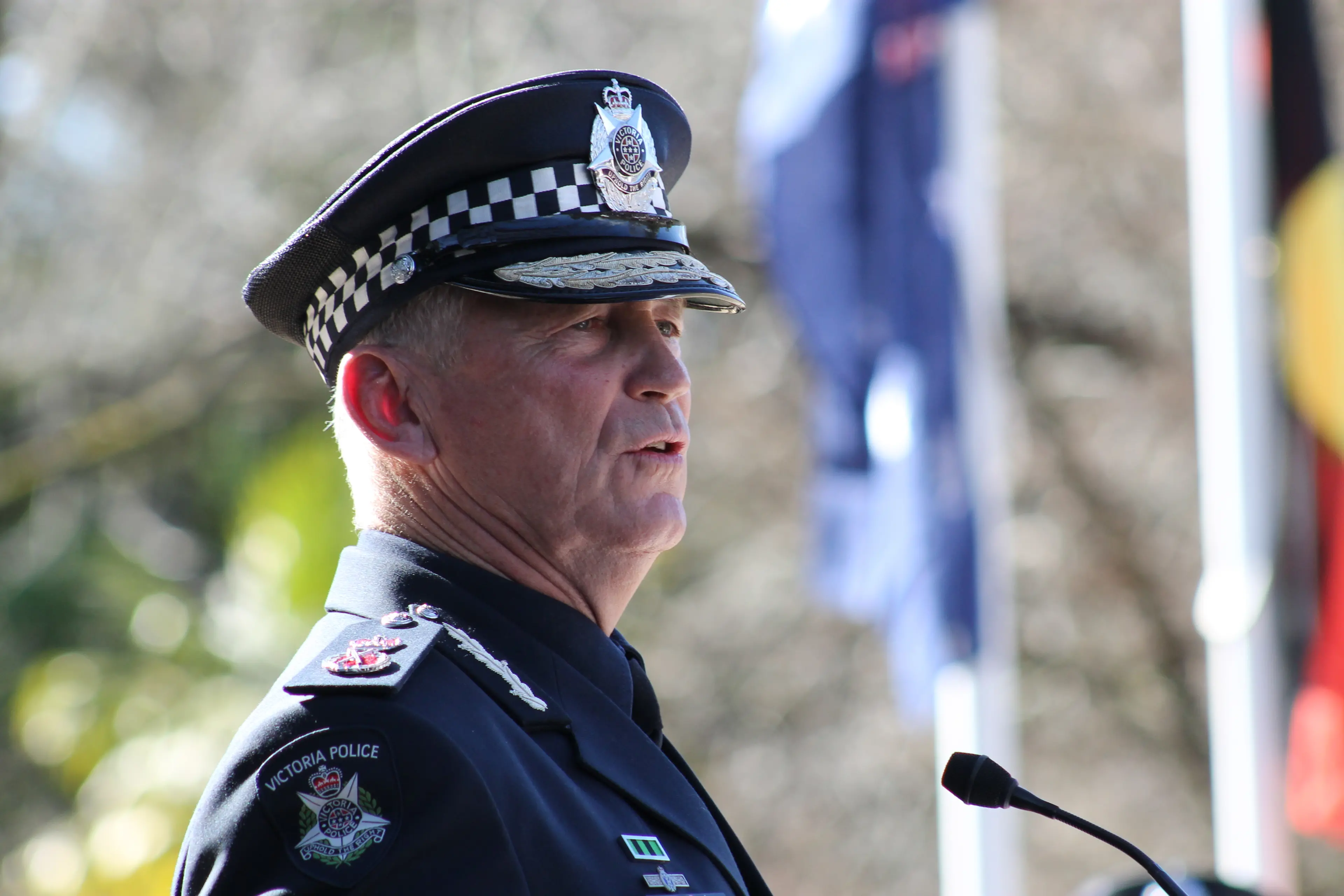 Strong show of support for fallen family in blue