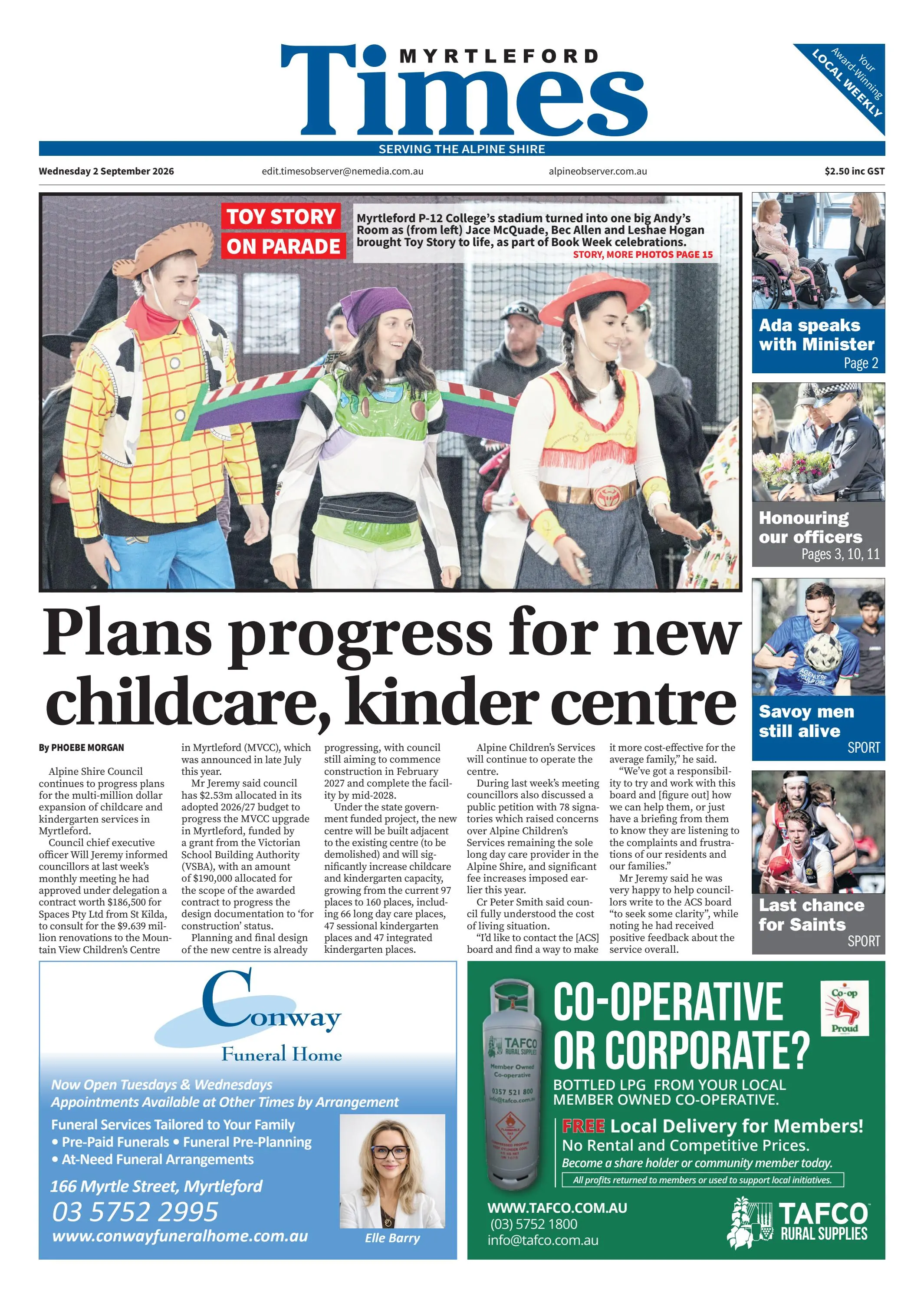 Myrtleford Times, Wednesday, 2 September, 2026