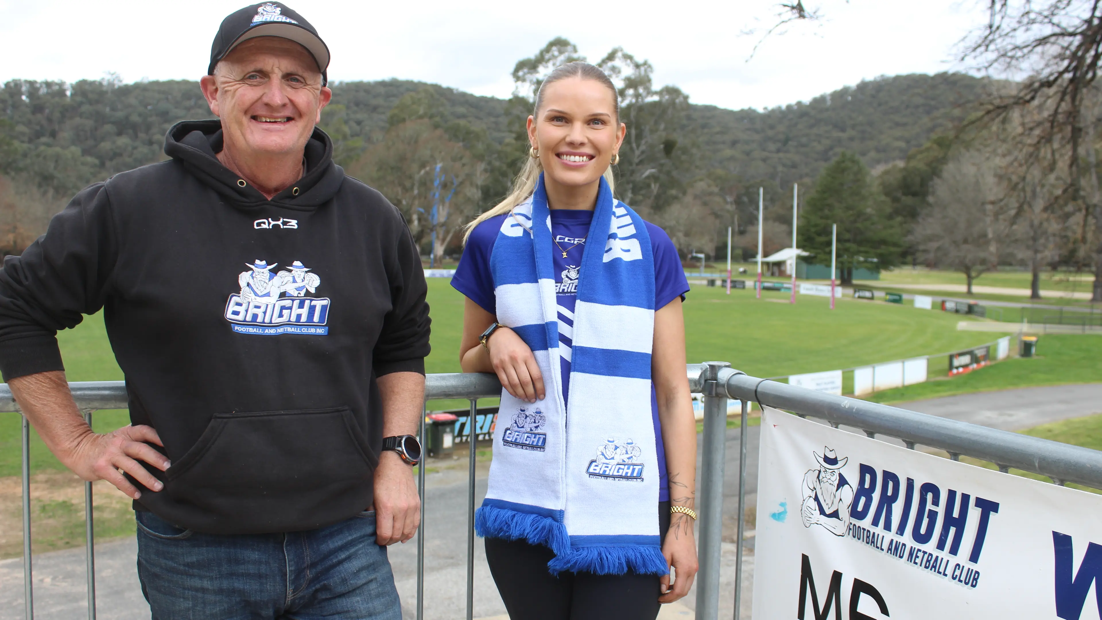 Bright blue and white for footballers, netballers ahead of grand finals