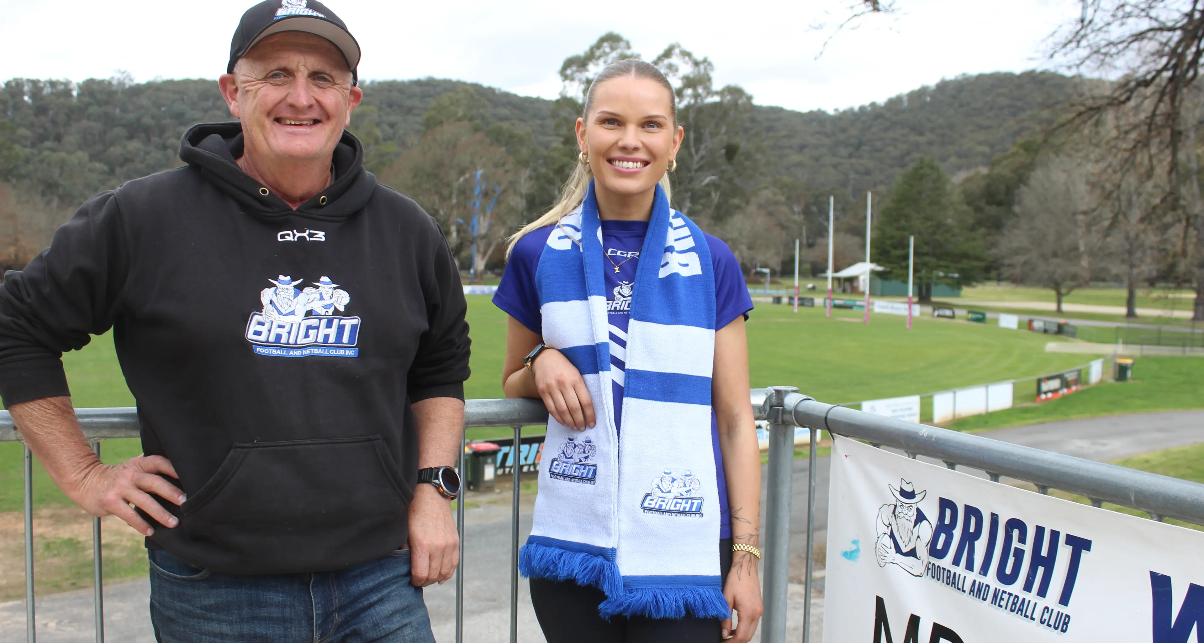 Bright blue and white for footballers, netballers ahead of grand finals