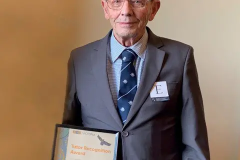 <p>AWARDED: U3A Bright District tutor Keith Ashfold.</p>\\n