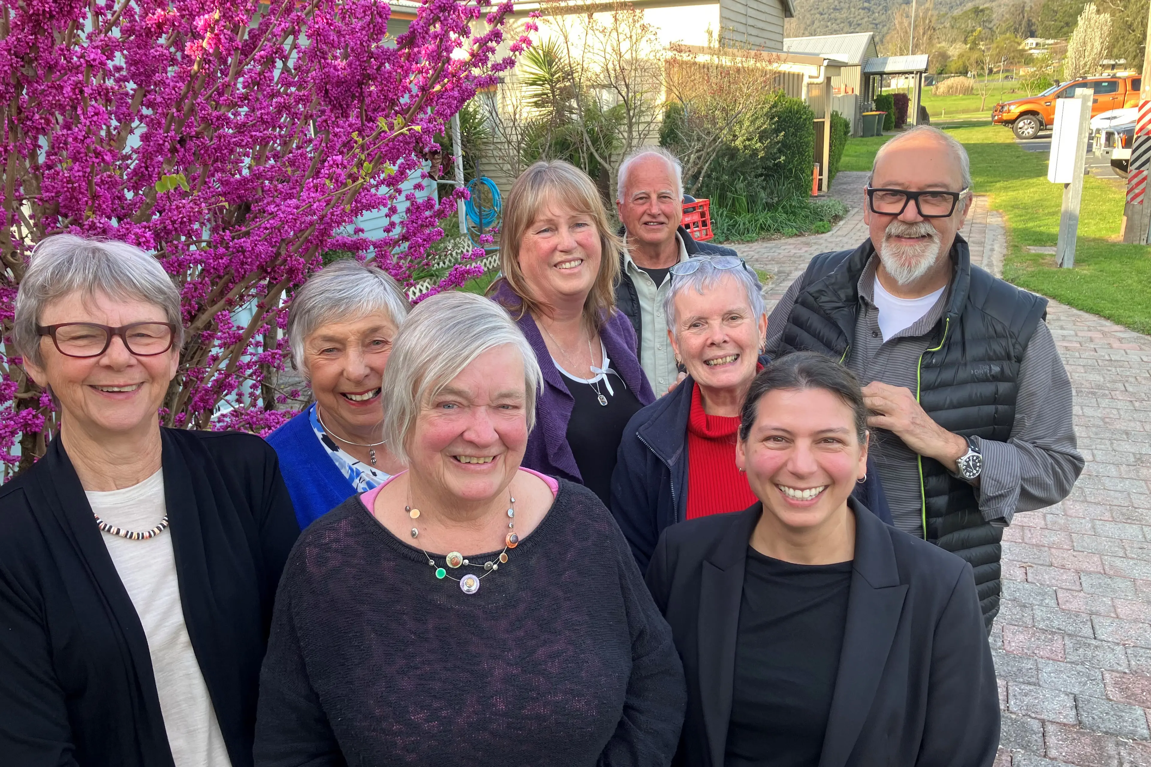 <p>VOTED IN: Mount Beauty Neighbourhood Centre\\'s board for the next 12 months comprises (from left, front row) treasurer Suzanne Pohlner, president Kitty Vigo, secretary Simone Roy; (back row) Barb Kiek, centre manager Trish Dixon, Janet Grealy, Roi Rigoni and (far back) vice president Eric Napier. </p>\\n