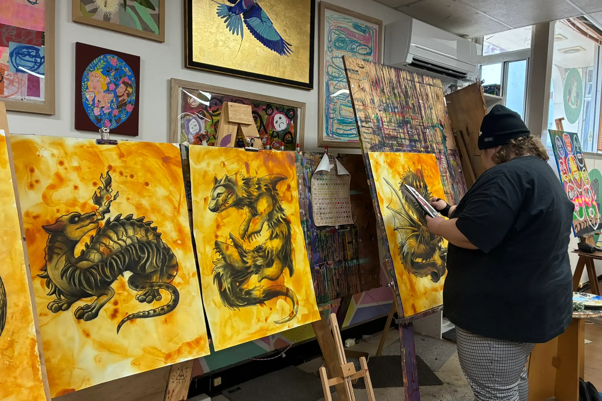<p>ANCIENT INSPIRATION: Local artist Bianca Paola is bringing dragons from around the world to Wangaratta for a solo exhibition opening on Saturday 3 October. PHOTO: Jordan Duursma</p>\\n