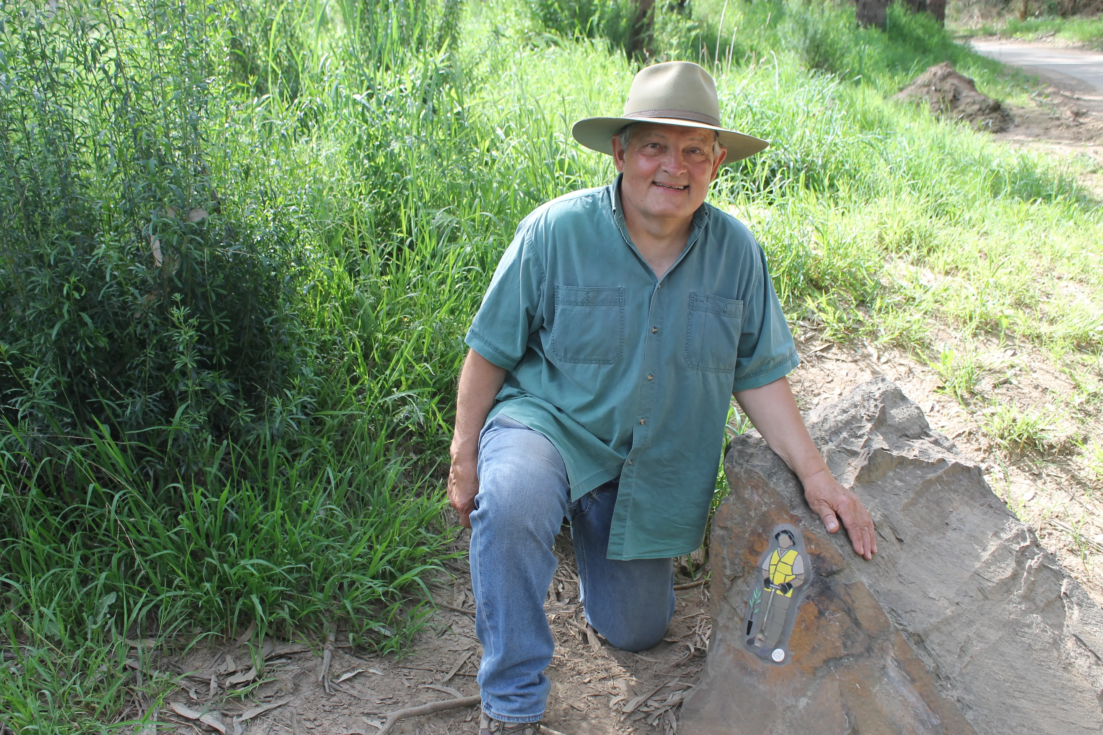 <p>WELCOME FUNDING: Myrtleford & District Landcare & Sustainability Inc vice president Paul Reser said the $2700 grant will help fund the ongoing Tales along the Trails project on the mosaic trail. PHOTO: Phoebe Morgan</p>\\n