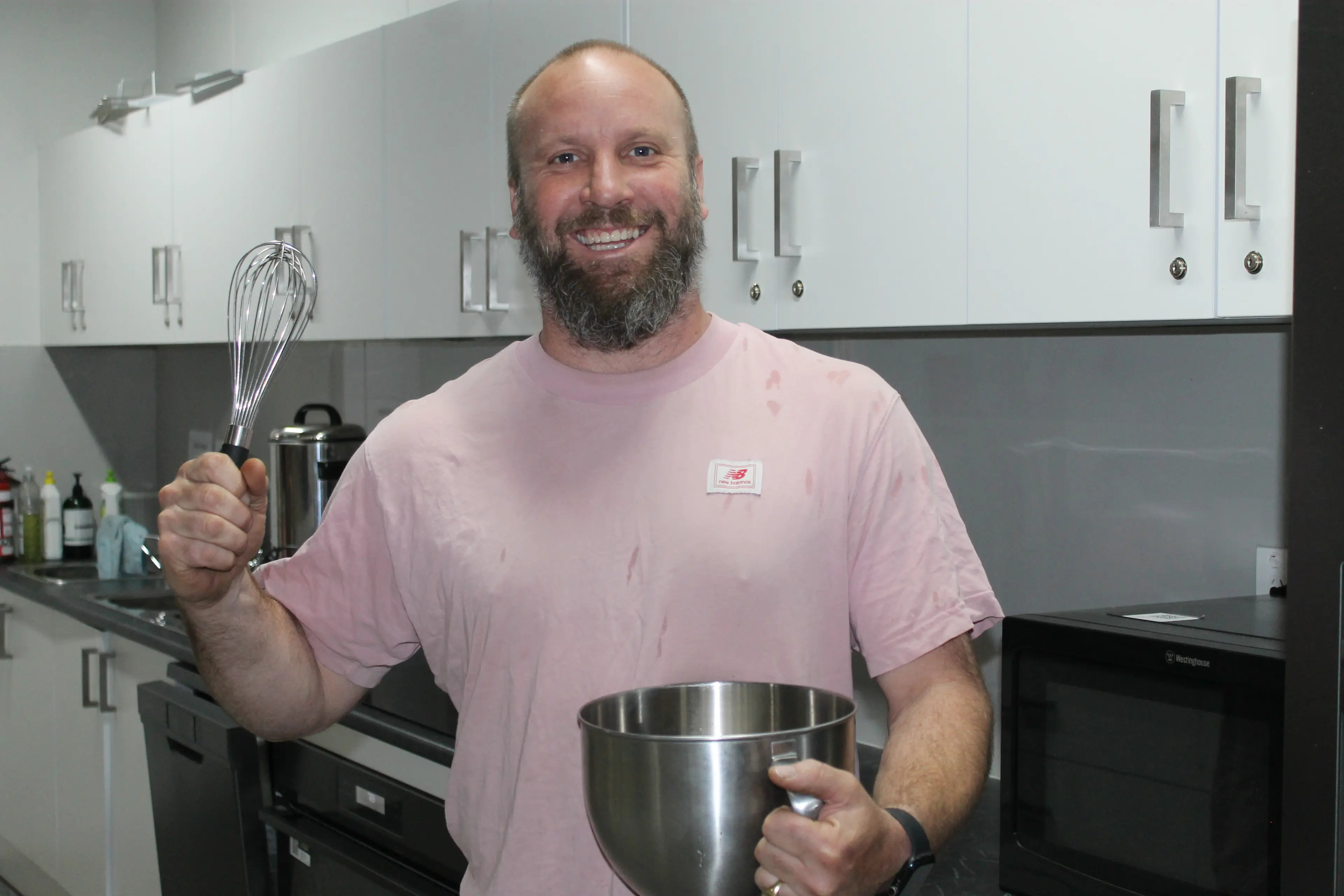 <p>SWEET SHOW-STOPPERS: Amateur baker Nick Saunders hopes a lot of people share their love of baking and submit many mouth-watering entries for Saturday\\'s Myrtleford Show. PHOTO: Phoebe Morgan</p>\\n