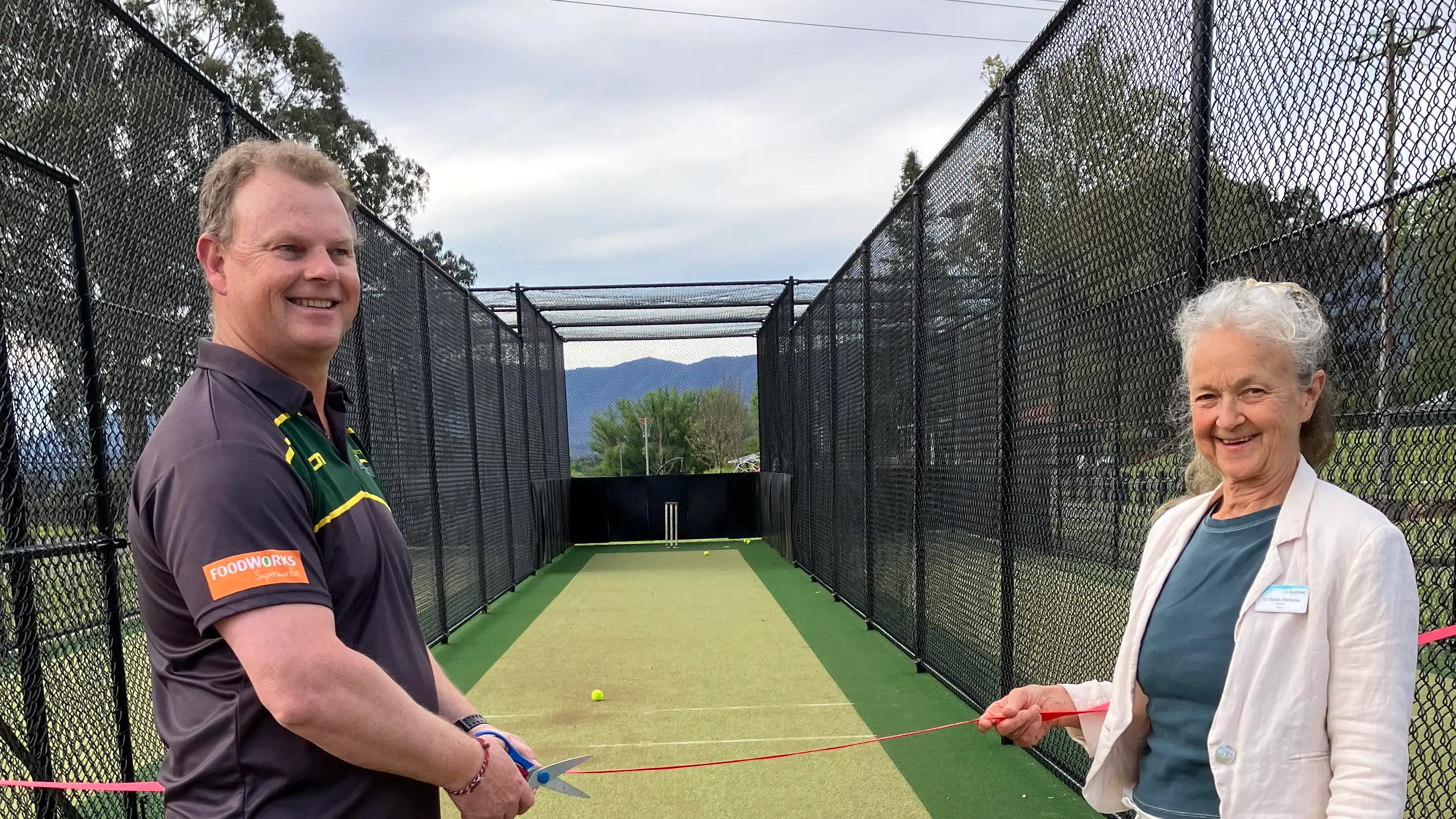 New cricket nets officially opened
