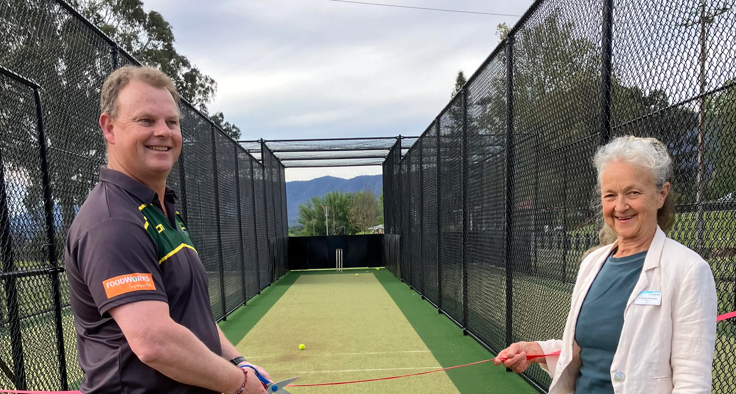 New cricket nets officially opened