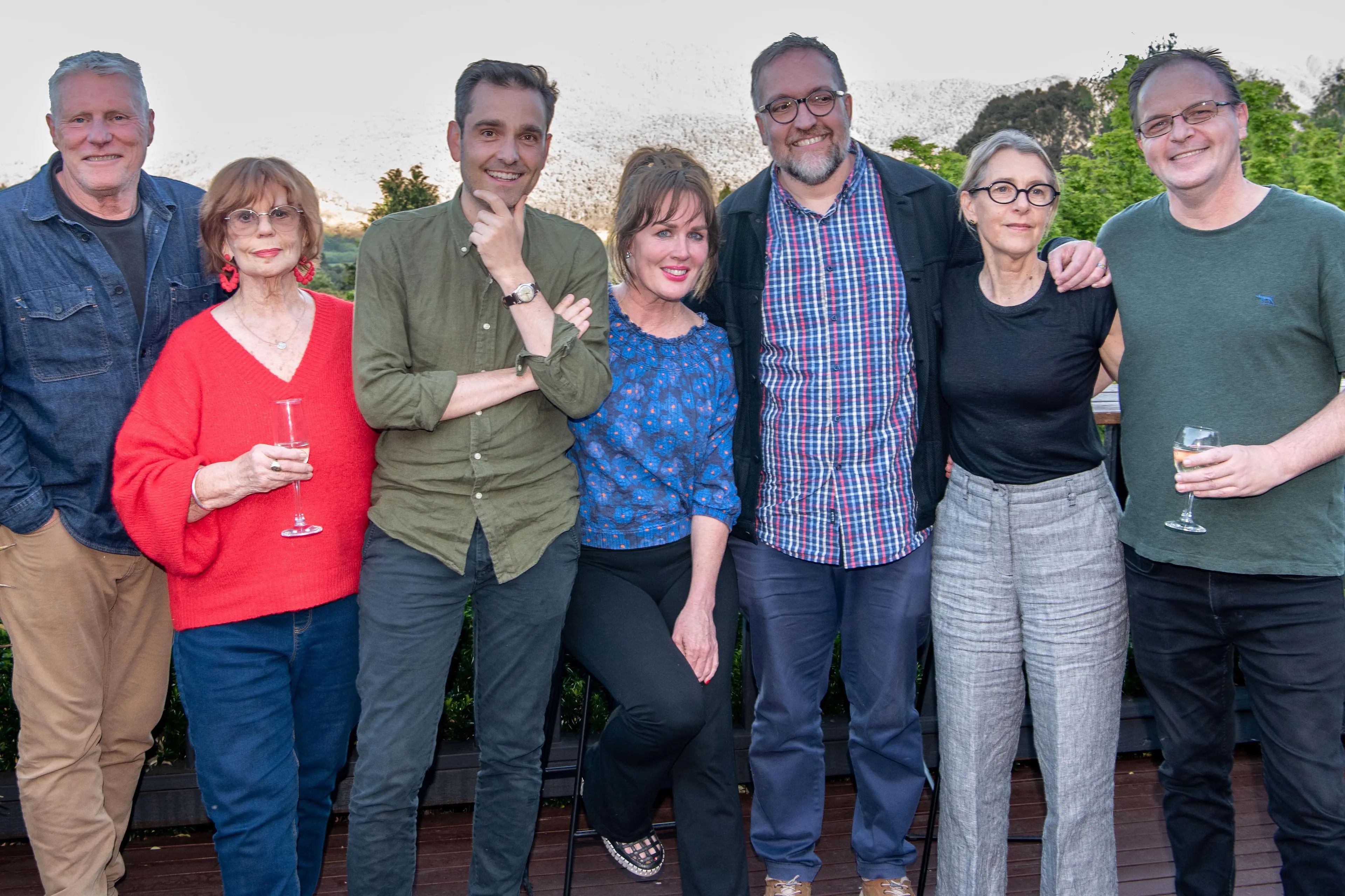 <p>A PASSION FOR BOOKS: Festival director Fay Mason (second left) and committee member Michael Ahearn (right) with authors (from left) Michael Brissenden, Thom Woodroofe, Siobhan O\\u2019Brien, Dr Peter Coleman and Saskia Beudel. PHOTOS: Michael Bennet</p>\\n