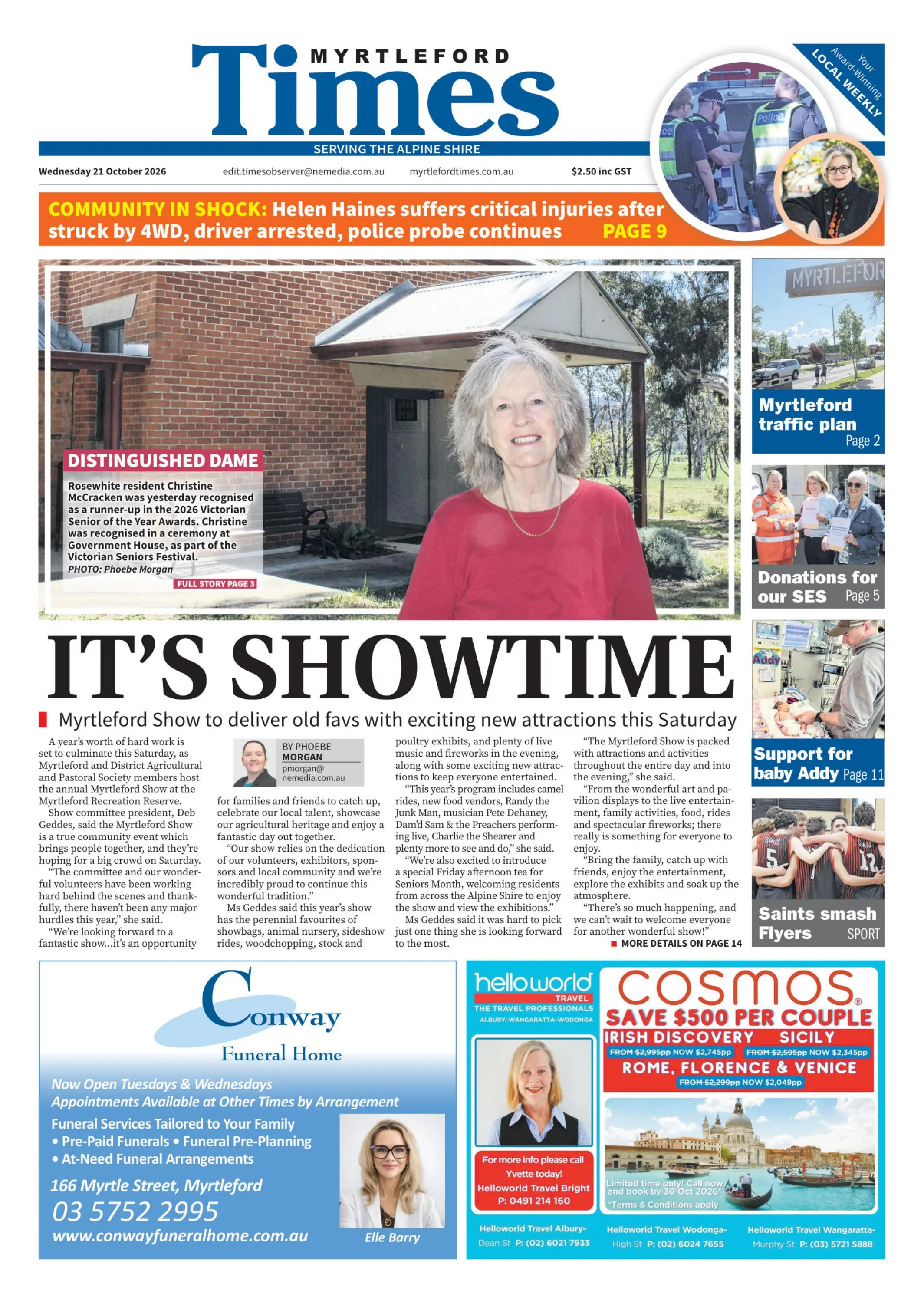 Myrtleford Times, Wednesday, 21 October, 2026