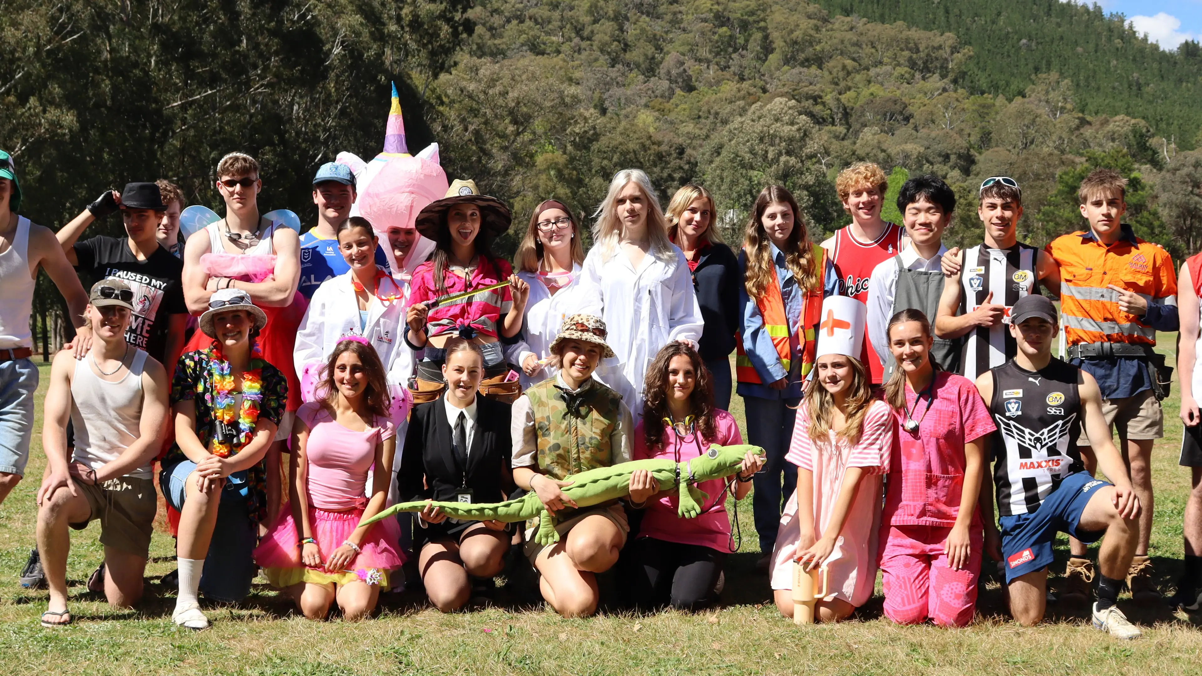 Colourful end to Bright P-12 College Year 12 students' school days