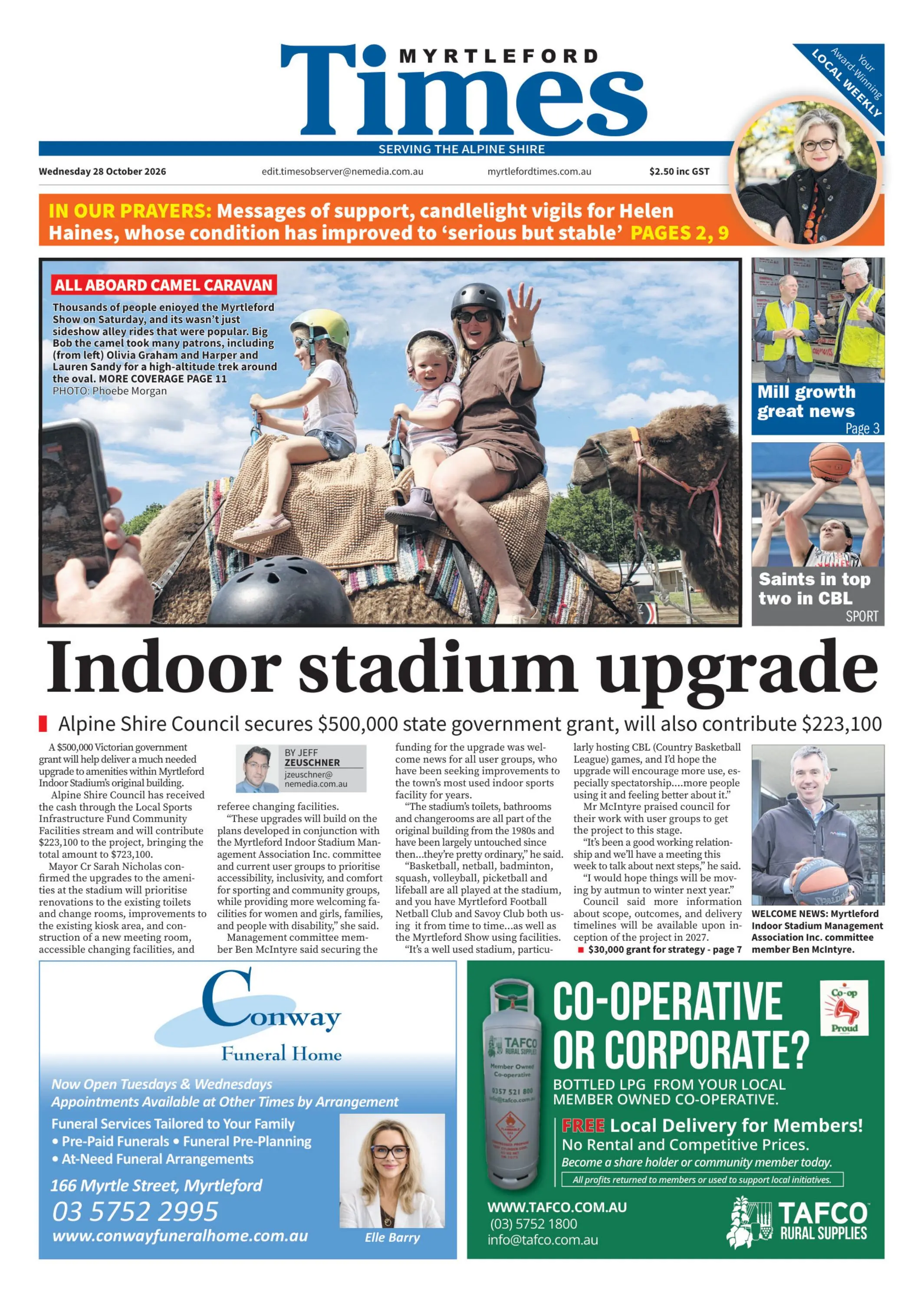 Myrtleford Times, Wednesday, 28 October, 2026
