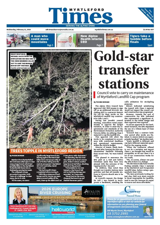 Myrtleford Times - Wednesday, February 11, 2026