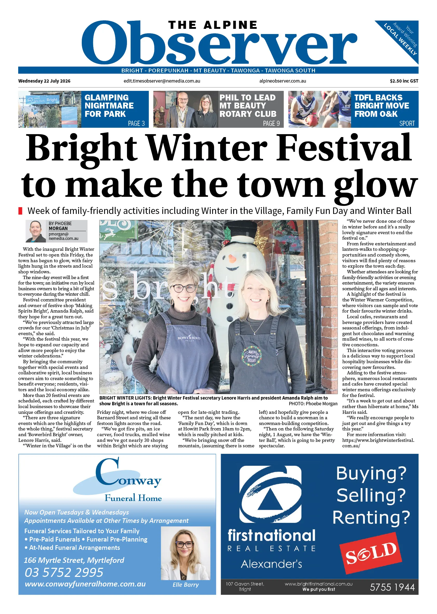 Alpine Observer, Wednesday 22 July 2026