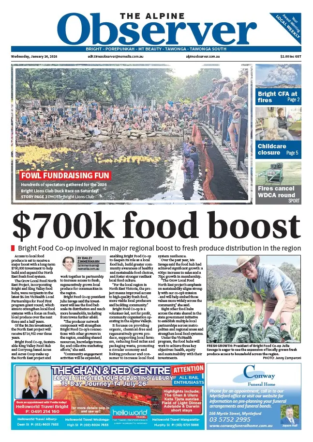 Alpine Observer - Wednesday, January 14, 2026