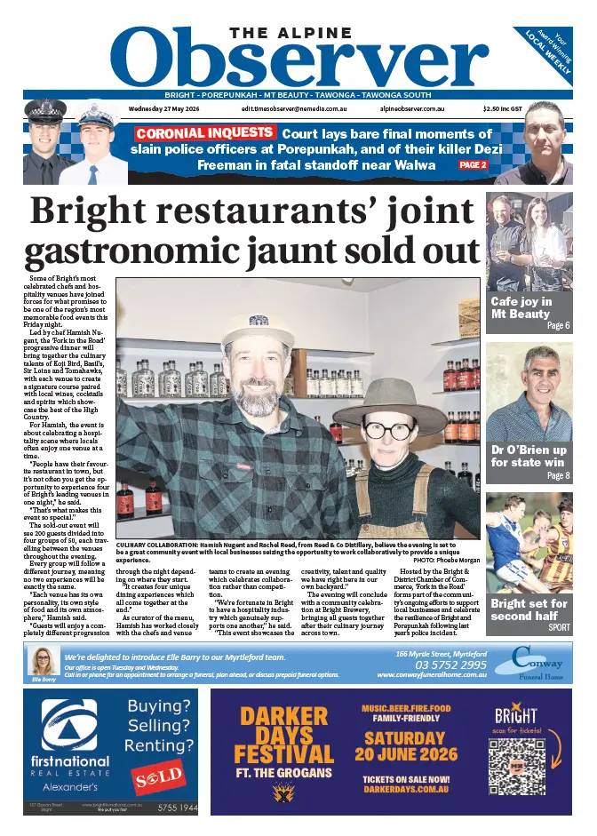 Alpine Observer - Wednesday, May 27, 2026