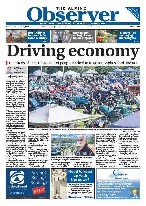 Alpine Observer, Wednesday, November 12, 2025