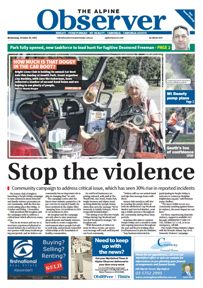 Alpine Observer, Wednesday, October 29, 2025