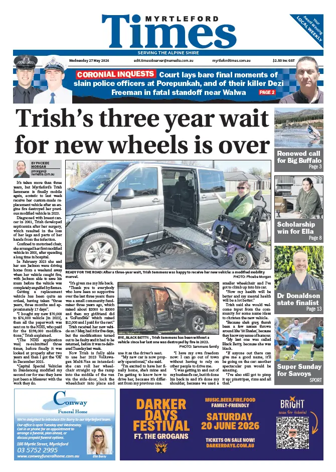 Myrtleford Times - Wednesday, May 27, 2026