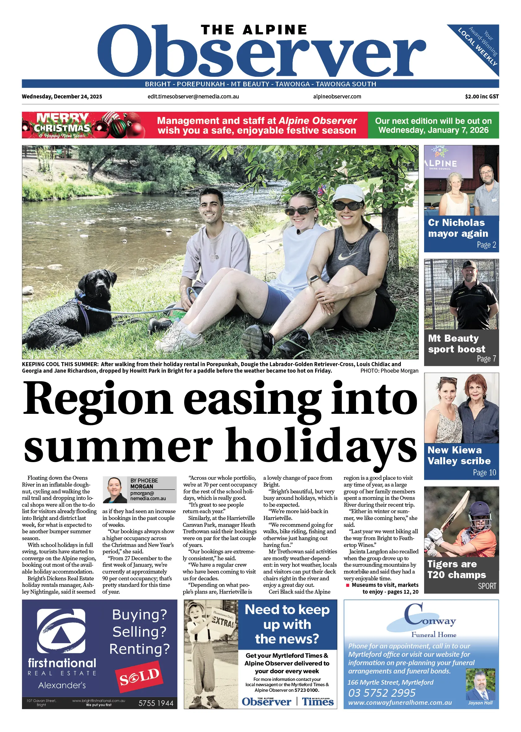 Alpine Observer, Wednesday, December 24, 2025