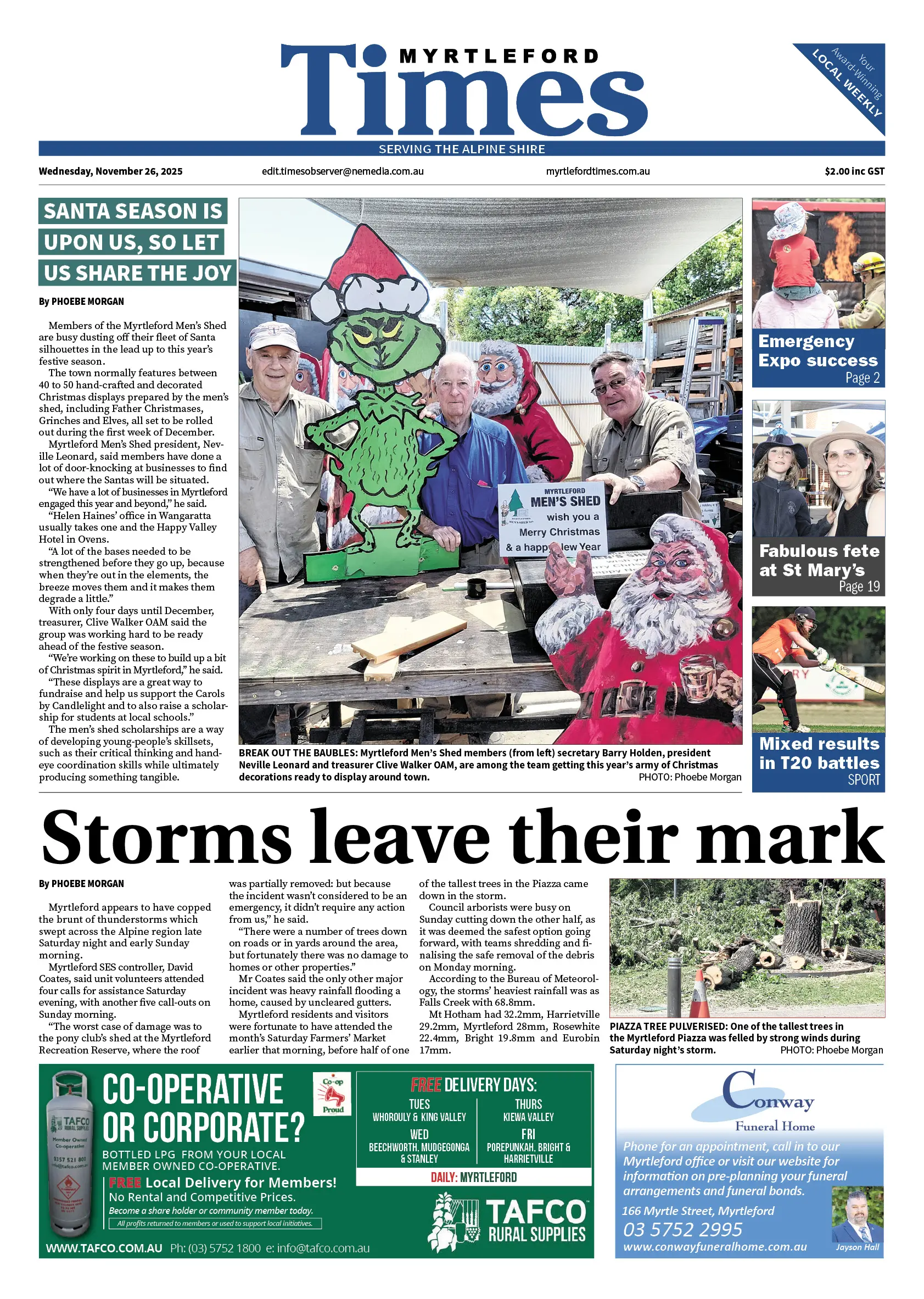 Myrtleford Times, Wednesday, November 26, 2025