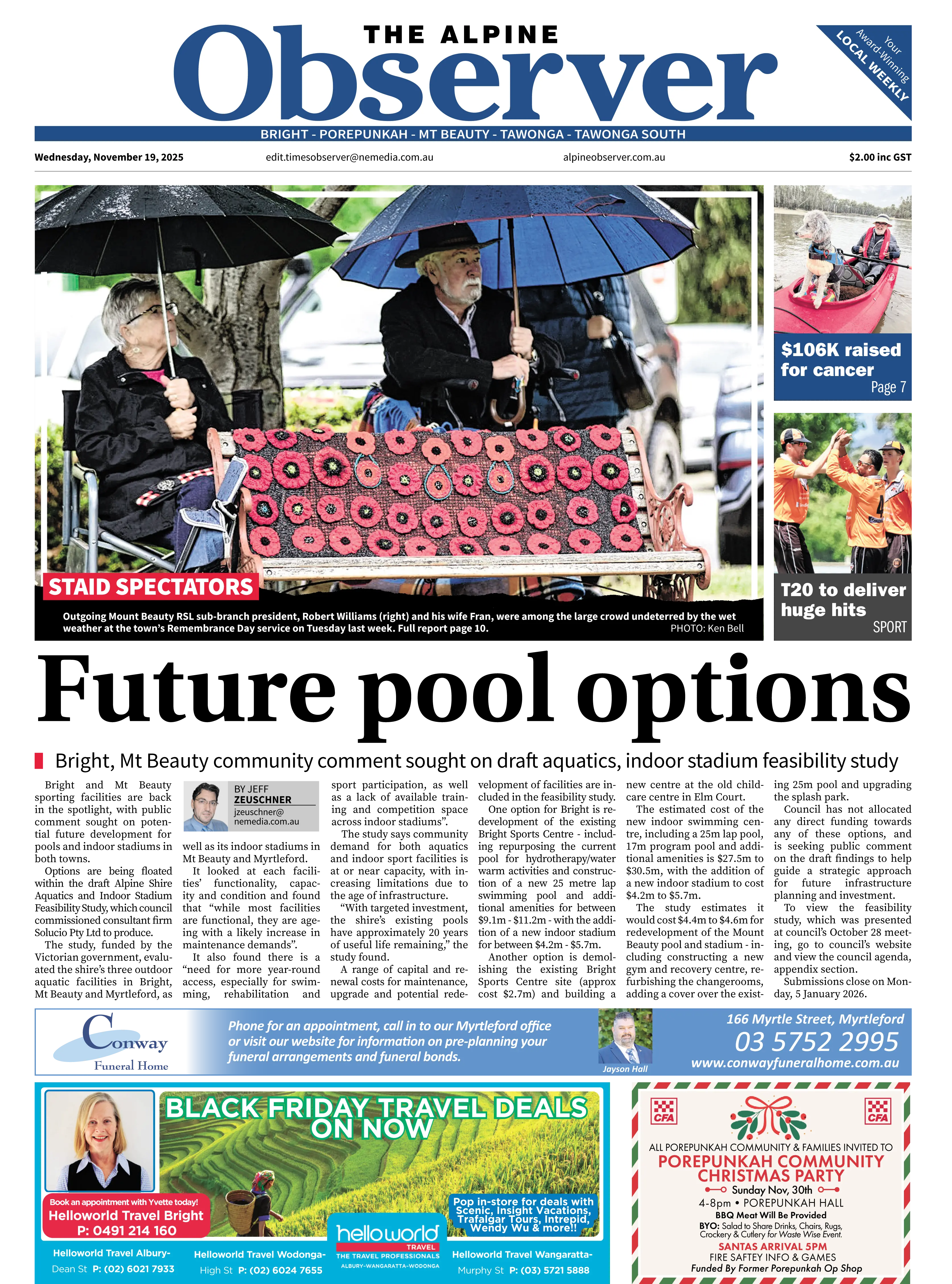 The Alpine Observer, Wednesday, November 19, 2025