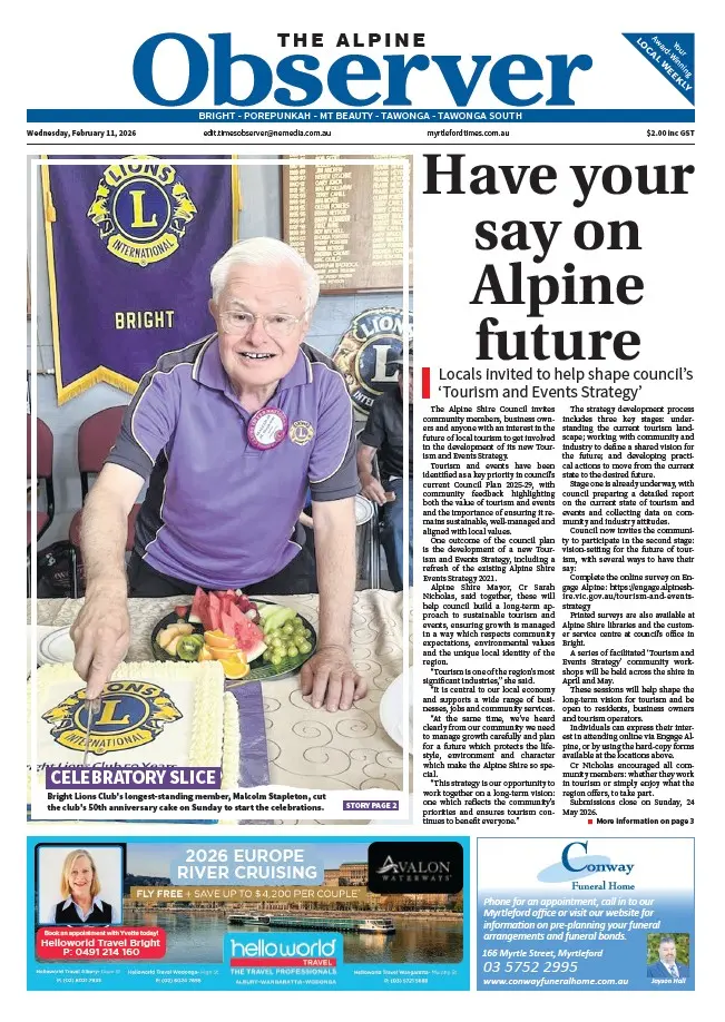 Alpine Observer - Wednesday, February 11, 2026