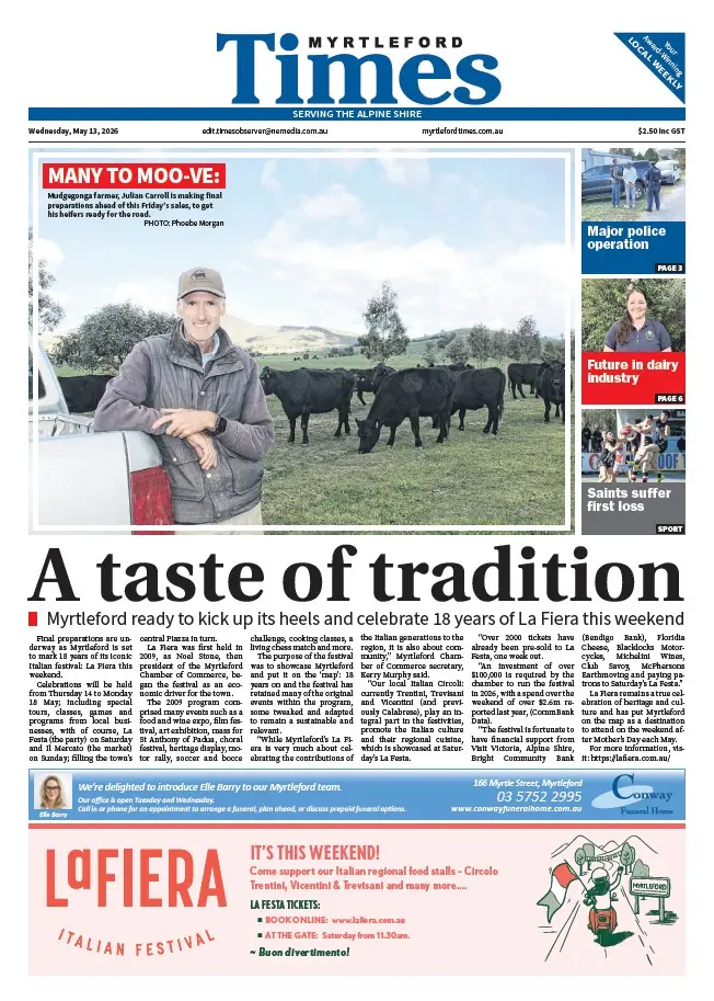 Myrtleford Times - Wednesday, May 13, 2026