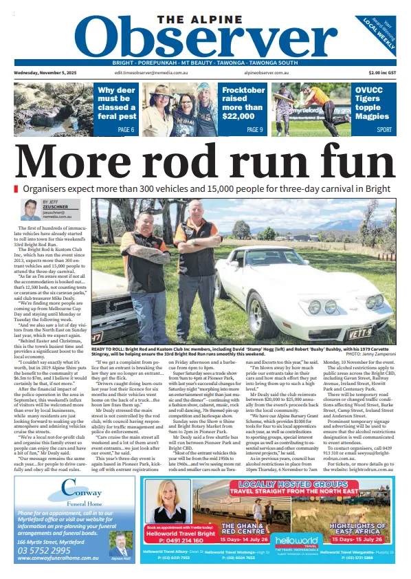 Alpine Observer, Wednesday, 5 November 2025