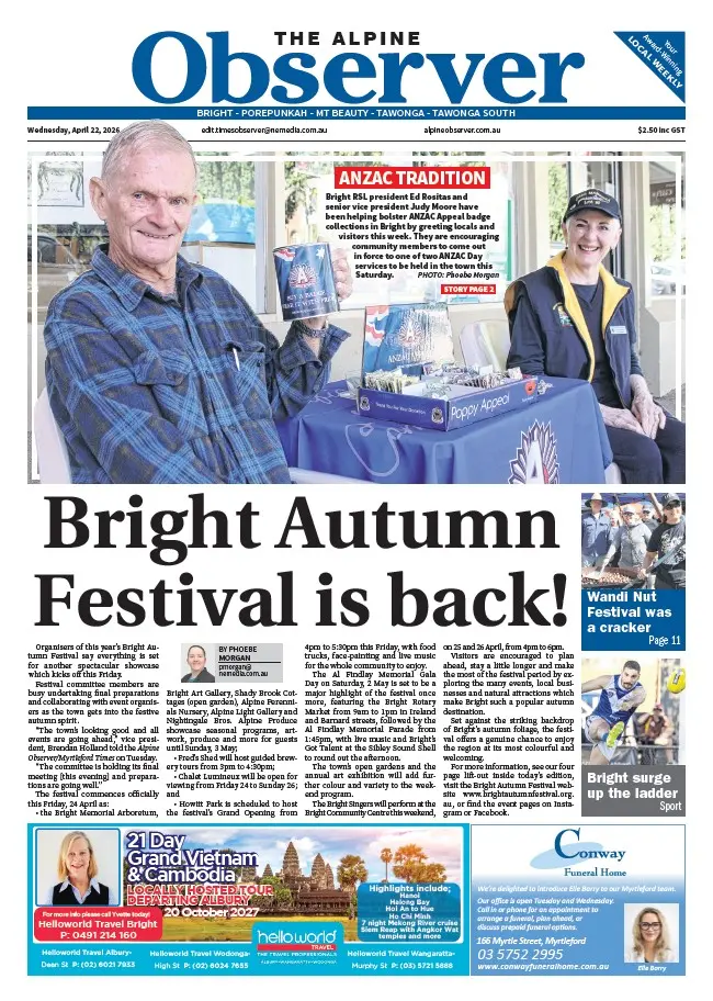Alpine Observer - Wednesday, April 22, 2026